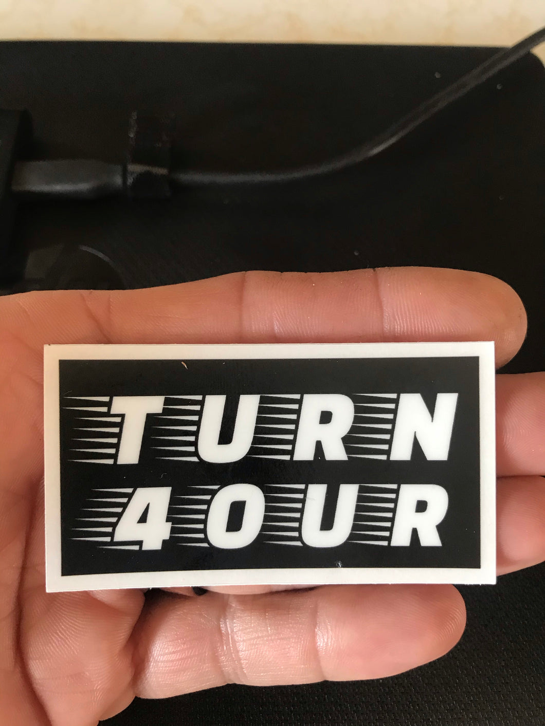 3” clear sticker